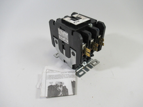 Eaton C25FNF360T Contactor 60Amps Ser A1 3 Pole Coil 24V 50-60Hz NOP