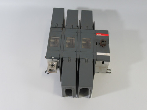 ABB OT200U30 Disconnect Switch 600VAC 200A 3PH 3P MISSING 1 COVER USED