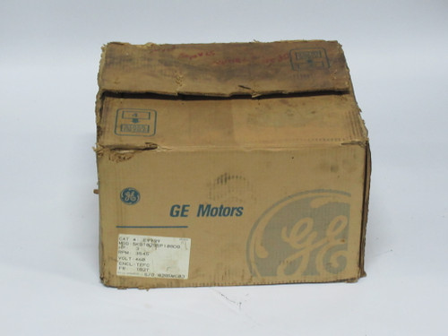 GE Motors 3Hp 3545RPM 460V 182T TEFC 3Ph 3.9A 60Hz NEW