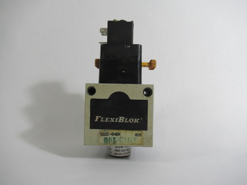 Flexiblok S32C-04BK Solenoid Valve S32-43A 24DC 1.42 Watts 150psi USED