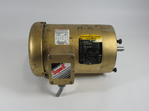 Baldor .5HP 1750RPM 208-230/460V 56C TEFC 3Ph 1.6/.8A 60Hz USED