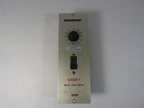Morse Cadet25 Speed Control Panel 1/4HP 115V  USED