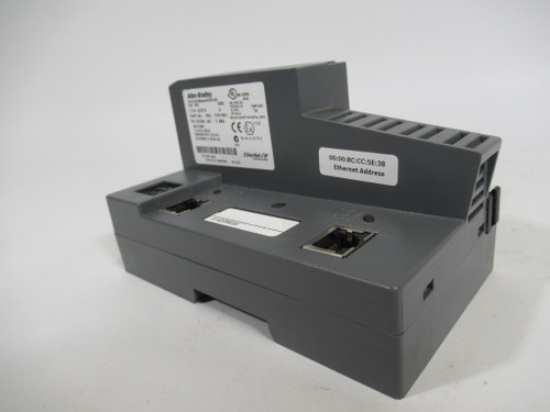 Allen-Bradley 1734-AENTR Ser.A Rev.A01 I/O Dual Port Ethernet IP Adapter USED