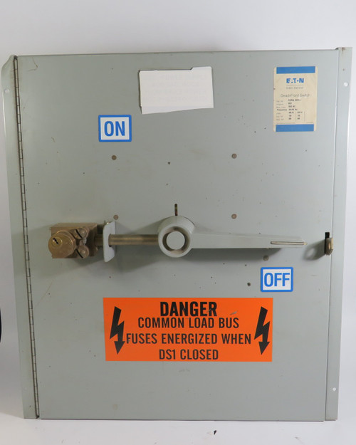Eaton Cutler Hammer FDPW365TJ Dead-Front Panel Switch W/ Lock NO KEY USED