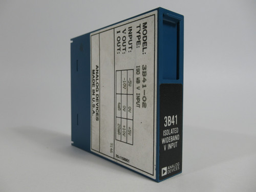 Analog Devices 3B41-02 Isolated Wideband Voltage Input Module NOP