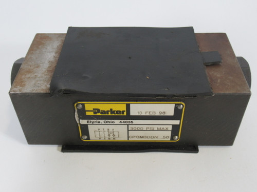 Parker CPOM3DDN-50 Sandwich-Style Pilot-Operated Check Valve USED
