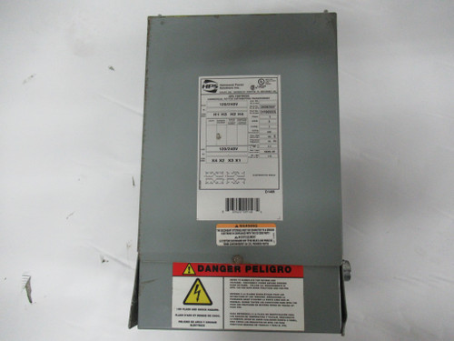 HPS C1F005EES Wall-Mount Transformer 5kVA Pri/Sec 120/240V 1Ph *CosDmg* USED