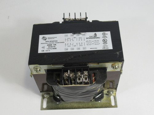 Hammond SP2000MQMJ Control Transformer 2000VA 240/480V 50/60Hz 1Ph USED