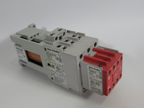 Allen-Bradley 100S-C43DJ04C Ser. A Safety Contactor 600V 24VDC Coil USED