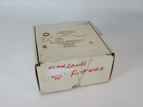 Flexicond II 45009 Conduit 90-deg 1/2" 10-Pk BOX DAMAGE NEW