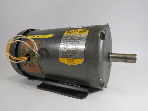 Baldor AC Motor 3HP 3450RPM 575V 145T TE 3PH 60Hz *No Wiring Enclosure* USED