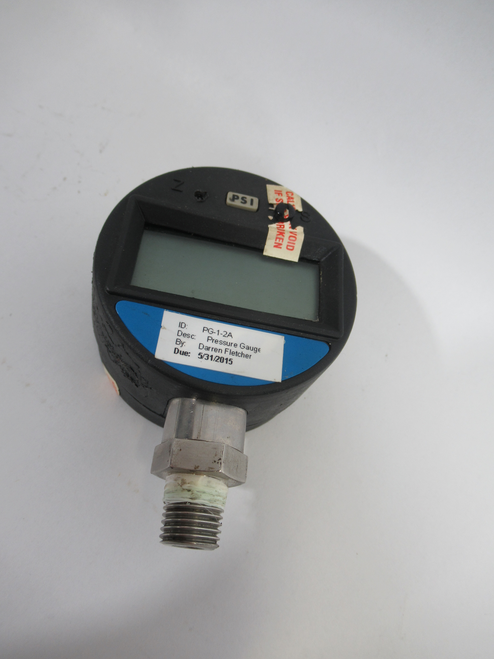 Digi-Sense 68920-20 High-Accuracy Digital Gauge 4-Digit 0-200 psig 3" USED