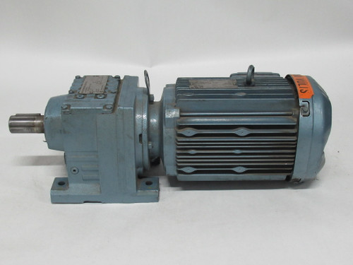 Sew-Eurodrive 3.00HP 1735RPM C/W Gear Reducer 18.60:1 Ratio DAMAGE USED