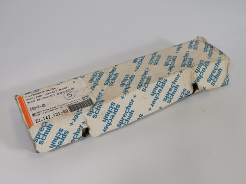 Sprecher + Schuh CS3-P-40 Auxiliary Contact Block 4NO 660V 3-Pack NEW