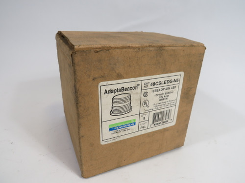 Edwards 48CSLEDG-N5 Steady-On Green LED Beacon 120V 50/60Hz 0.022A NEW