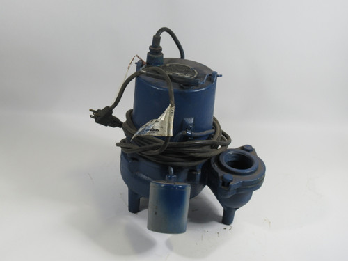Hydromatic SK50A1 Cast Iron Sewage Pump 0.5HP 115V 12A 60Hz USED