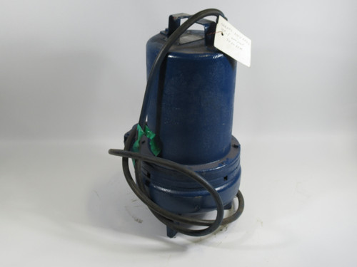 Barnes 2SEV552L Submersible Sewage Ejector Pump 0.5HP 600V 3450RPM USED