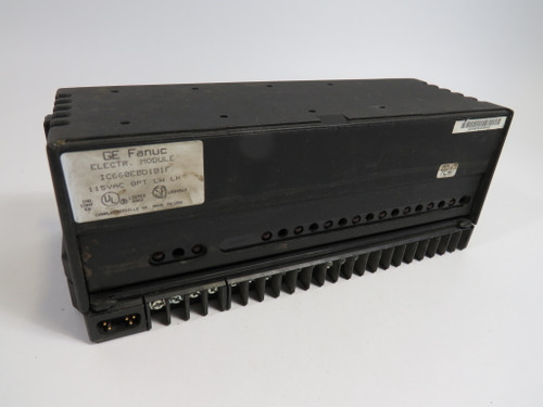 GE Fanuc IC660EBD101F Electronic Assembly Module 115V NO COVER/SHELF WEAR USED