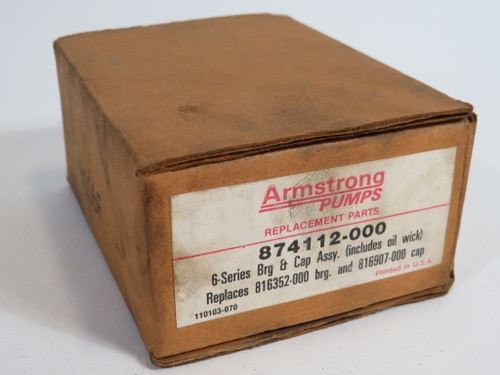 Armstrong 874112-000 Bearing Assembly #6 MISSING CAP AND FILTER NEW