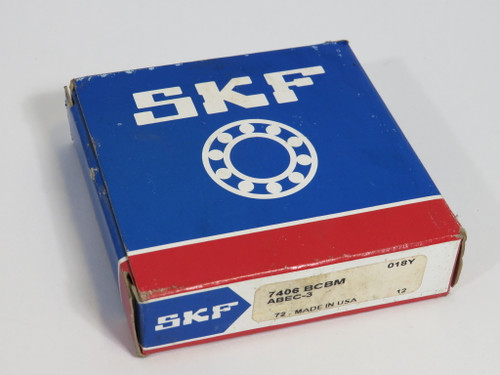 SKF 7406BCBM Angular Contact Ball Bearing 90mm OD 30mm Bore 23mm W NEW