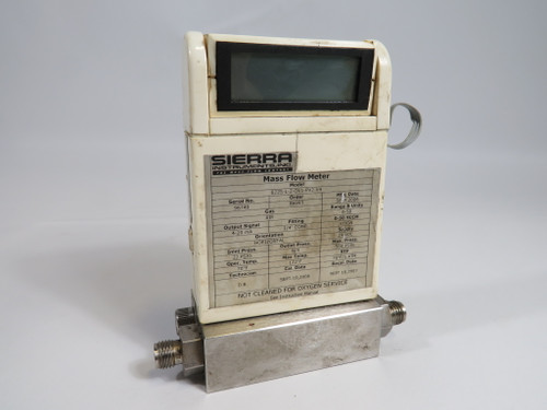 Sierra 822S-L-2-OV1-PV2-V4 Mass Flow Meter 24V 0-50SSCM SHELF WEAR USED