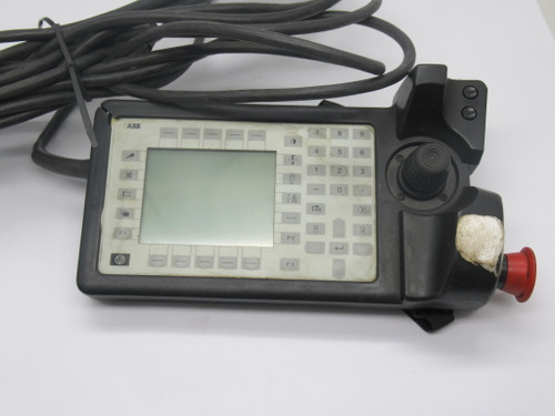 ABB 3HNE00313-1 Robot Teach Pendant *Broken Around Screen* USED