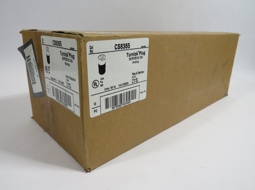 Pass & Seymour Legrand CS8365 Turnlok Plug 50A 250V 4W 3P Box of 10 NEW