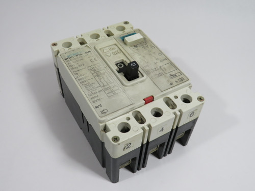 Siemens 3VF3111-0FN41-0AA0 Circuit Breaker 63A 480/600V 3-Pole USED