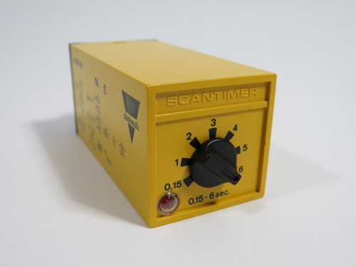Electromatic A208120-006 Delay On Scantimer 0.15-6s 120V 8-Pin SHELF WEAR USED