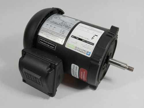 Weg 0.75HP 3440RPM 575V W56J TEFC 3Ph 0.896A 60Hz SHELF WEAR NOP