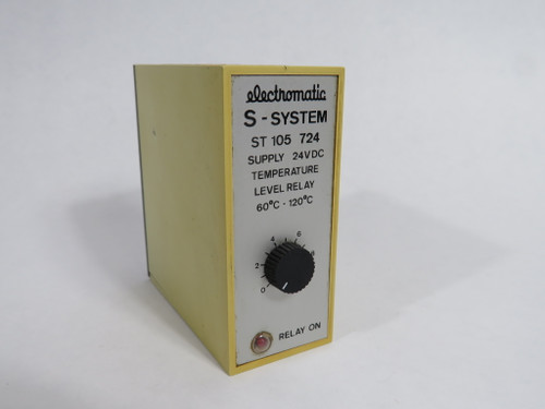 Electromatic ST105724 Level Relay 0-10 24VDC 60-120°C SHELF WEAR USED