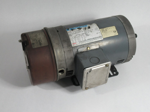 Marathon Electric 1-1/2HP 1425/1725RPM 190/380-208-230/460V 56HC-70 DP Encl USED