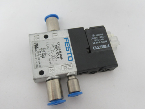 Festo 196850 CPE10-M1BH-3GLS-QS-6 3/2 Way Solenoid Valve 24VDC 0.9-10 bar NOP