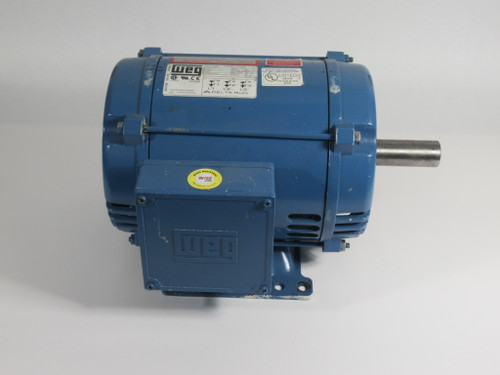 Weg 3HP 1760RPM 575V 182T ODP 3ph 3.15A 60Hz USED
