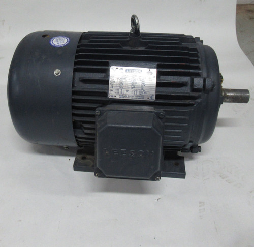Leeson G150228.00 30HP 3540RPM 575V 286TS TEFC 3Ph 27.7A 60Hz USED