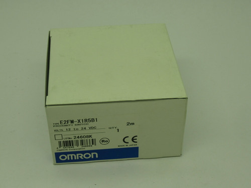 Omron E2FM-X1R5B1 Proximity Sensor 12-24VDC 2m Cable 10mA 200Hz 1.5mm NEW