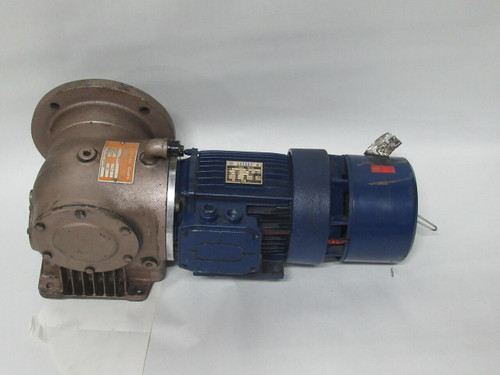 Lafert 2HP 1680RPM 208/230V TEFC 3Ph 7A 60Hz c/w Gear Reducer & Brake USED
