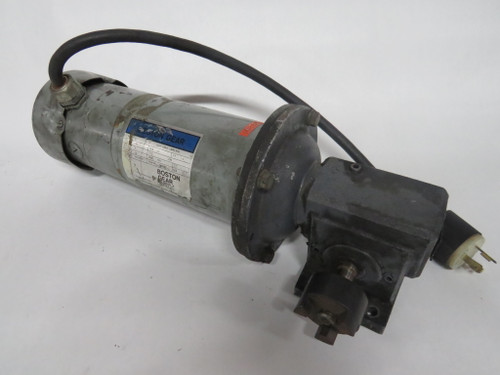 Boston Gear 3/4HP 1725RPM 180V TEFC 3.5A C/W Winsmith Reducer 7.5:1 Ratio USED