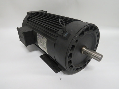 PowerTec Brushless DC Motor 5HP 1750RPM 320VDC 184TC TENV 16.4A USED