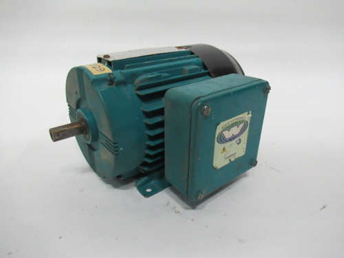 Brook Crompton AC Motor 0.5HP 1720RPM 575V W-DA71SK TEFC 3Ph 0.76A 60Hz USED