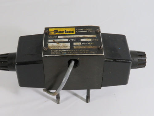 Parker D3W4CNYC4-14 Directional Control Valves 120V@60Hz .72A SHELF WEAR USED