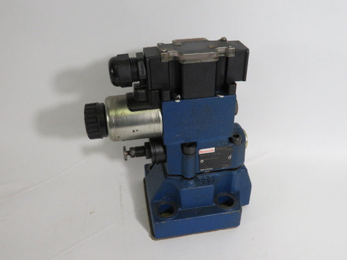 Rexroth R900923433 Directional Control Valve Assembly 24VDC MISSING KNOB USED