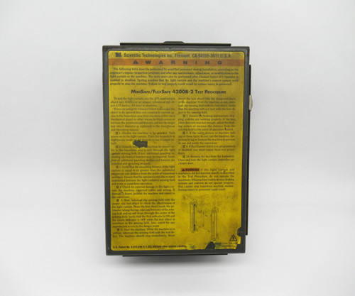 STI MS4320B-2 43268-0200 Minisafe Light Curtain Controller W/ 2 Keys 115VAC USED