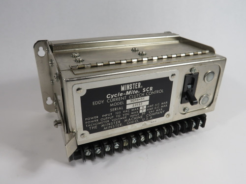 Minster SCRB-58 Eddy Current Clutch Control 110VDC 8A DC NO INTERNAL BOARDS USED