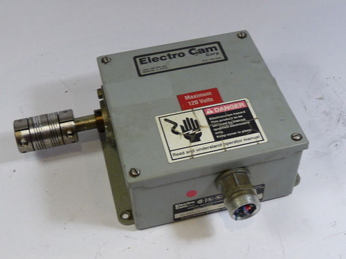 Electrocan EC-3008-10-ALO Camswitch 8Outlet Lefthand Shaft Extension 120VAC USED
