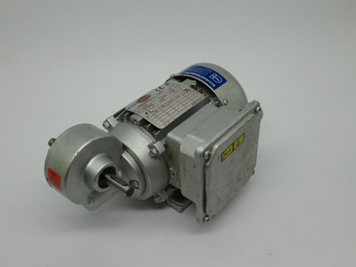 Motori Bonora Asynchronous Motor 20:1 12Nm 0.12HP 1360RPM 230/400V 56B TEFC USED