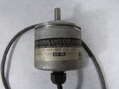 BEI H25E-F4-SS-900-ABZ-7406-ECS36-S Incremental Encoder Servo Mount  USED