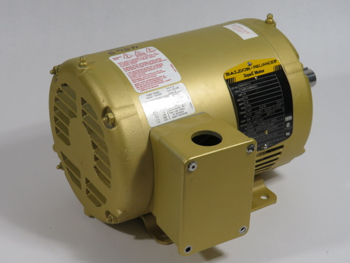 Baldor EM3154T-5 1.5HP 1775RPM 575V 145T OPSB 3Ph 1.8A 60Hz MISSING SCREWS NOP