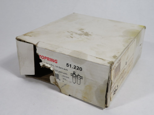 Topring 51.220 Combination Filter/Regulator + Lubricator 1/4" NPT NO GAUGE NEW