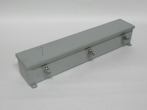 Hammond 1486C24 4/12 Wiring Trough Enclosure 4x4x24" USED